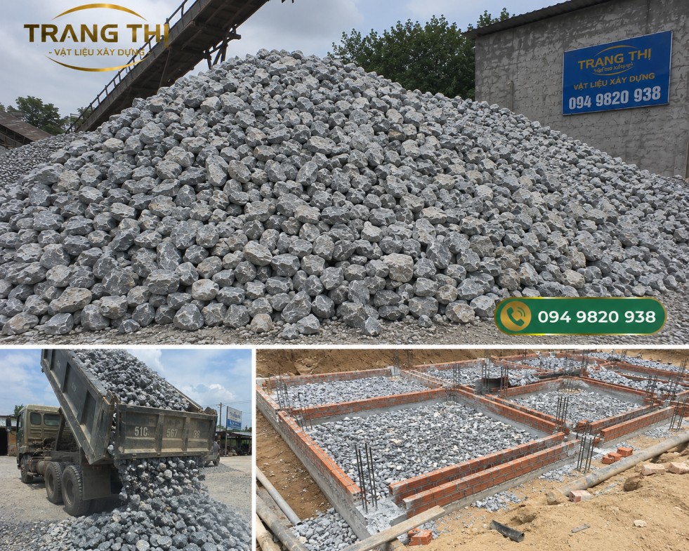 Đá 4x6 phục vụ thi công nền móng và hạ tầng xây dựng